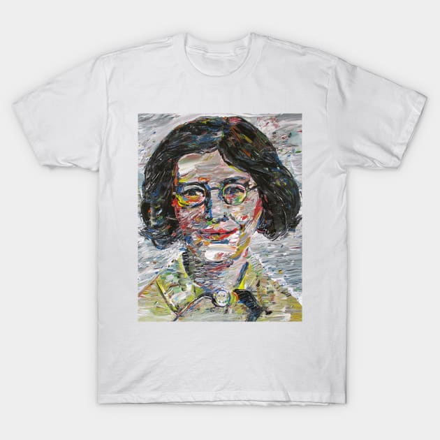 SIMONE WEIL acrylic portrait T-Shirt by lautir